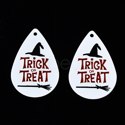 Spray Painted Iron Pendants IFIN-T016-69-1