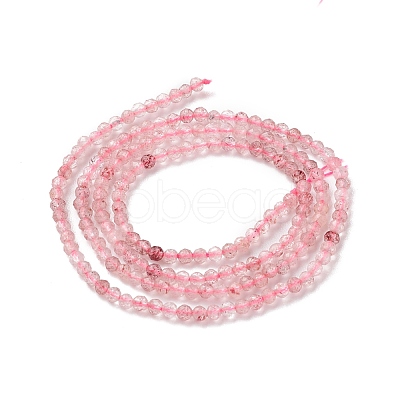 Natural Strawberry Quartz Beads Strands G-K185-08-1