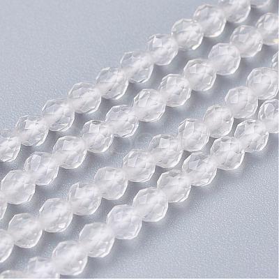 Natural Quartz Crystal Beads Strands G-D166-B-3mm-1