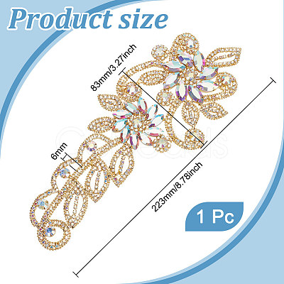 1Pc Rhinestone Sew On Ornament Accessories FIND-FG0003-06-1