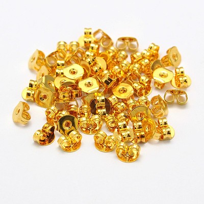 Brass Ear Nuts KK-M163-02-NR-1
