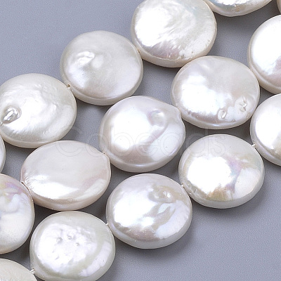 Natural Baroque Pearl Keshi Pearl Beads Strands PEAR-S012-27B-1
