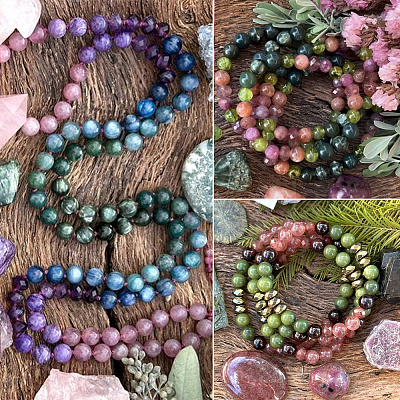 2 Strands Natural African Bloodstone Beads Strands G-SP0001-27-1