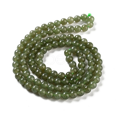 Natural Nephrite Jade/Hetian Jade Beads Strands G-NH0005-030C-1