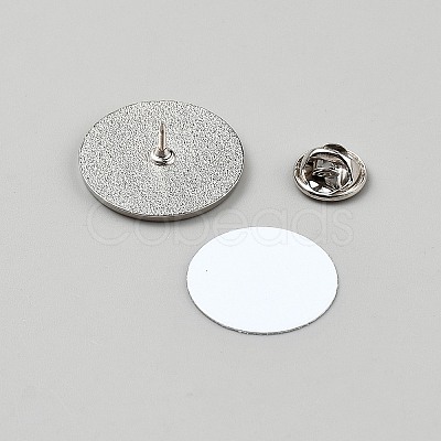 Alloy Sublimation Blank Brooch Pin DIY-WH20025-025B-1