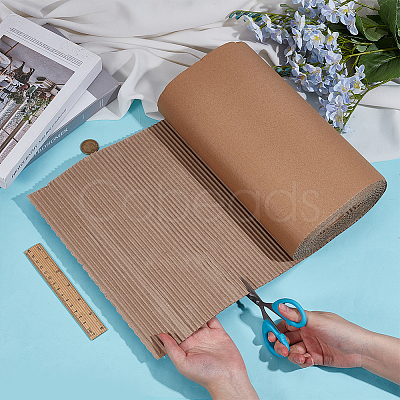 Single Face Corrugated Cardboard Roll for Packing DIY-WH0671-194A-04-1