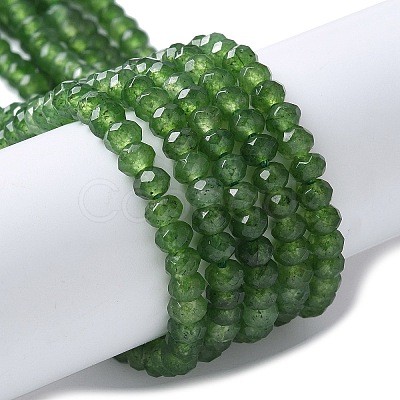 Dyed Natural Malaysia Jade Rondelle Beads Strands X-G-E316-2x4mm-57-1