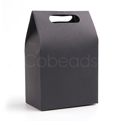 Rectangle Paper Bags with Handle and Clear Heart Shape Display Window CON-D006-01A-02-1