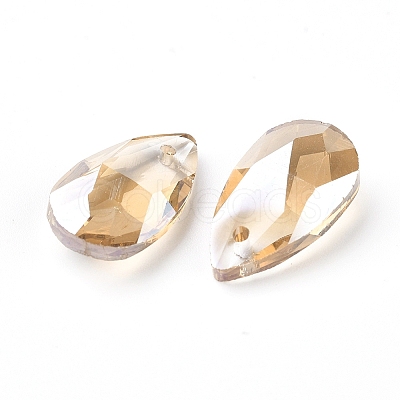 Faceted Glass Pendants X-GLAA-F069-S-A18-1