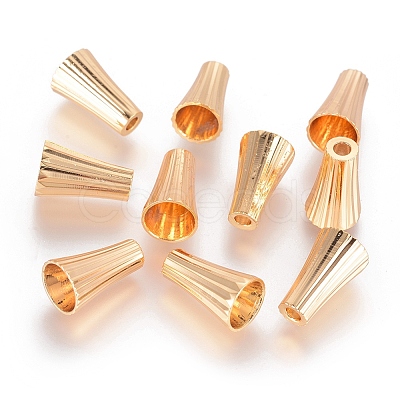 Brass Bead Cones X-KK-Q735-217G-1