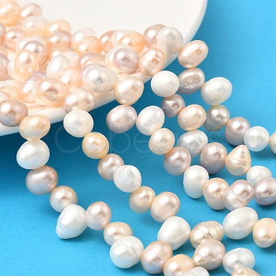 Natural Cultured Freshwater Pearl Beads Strands PEAR-I007-04F-01B-1