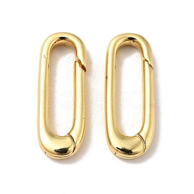 Brass Spring Gate Rings KK-J301-02G-1