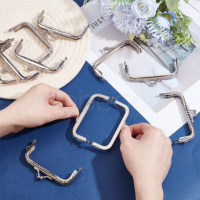 10Pcs Iron Kiss Lock Purse Frames FIND-BBC0005-18-1