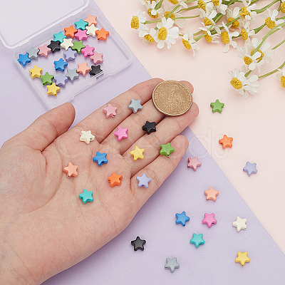48Pcs 12 Colors Alloy Beads FIND-PH0020-03-1