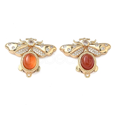Brass Micro Pave Clear Cubic Zirconia Box Clasps KK-C075-43C-G-1