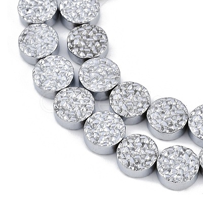 Electroplated Synthetic Non-magnetic Hematite Beads Strands G-H072-F01-01B-1