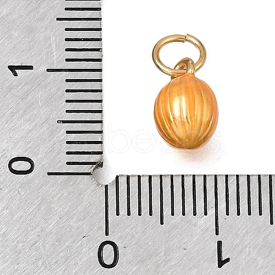 Brass Enamel Pendants KK-G605-09G-05-1