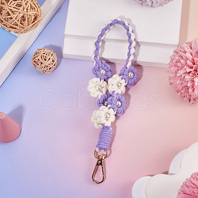 Hand-woven Flower Pendant Decorations KEYC-TAC0009-02KCG-03-1
