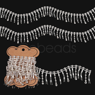 1 Yard Iron Rhinestone Cup Chains IFIN-TA0001-74-1