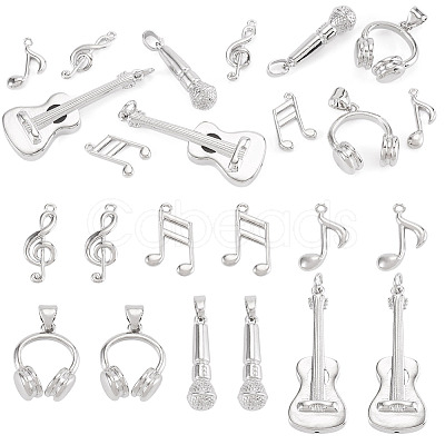 12Pcs 6 Styles Brass Pendants FIND-TA0008-88P-1