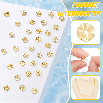 50Pcs Brass Beads KK-BC0013-25C-1