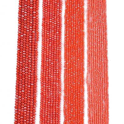 Electroplate Glass Beads Strands EGLA-A044-P1mm-A21-1