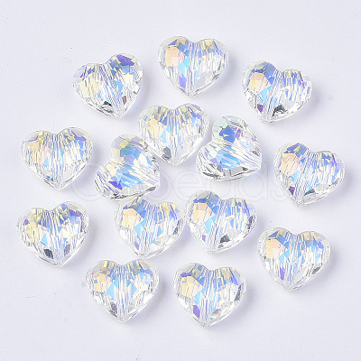 Transparent K9 Glass Beads GGLA-S056-7x8-001AB-1
