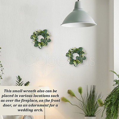 Spun Silk Cloth with PE Plastic Garland for Candle AJEW-WH0314-804B-1