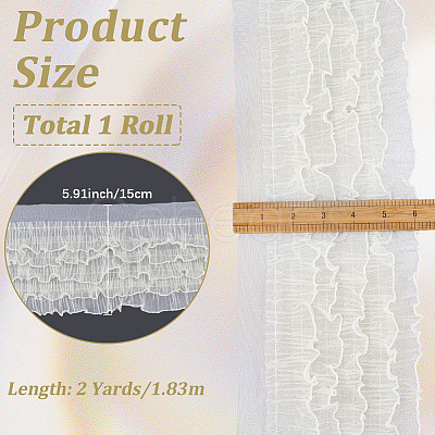 2 Yards Organza Ribbons SRIB-GF0001-66C-1