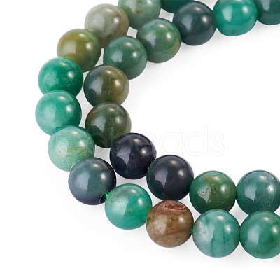 1Strand Natural African Jade Beads Strands G-TA0003-50D-1