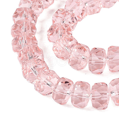 Transparent Glass Beads Strands GLAA-Q114-01A-A02-1