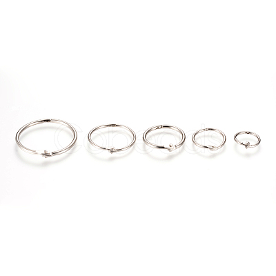 Iron Loose Leaf Book Binder Hinged Rings LS-X-IFIN-T004-03P-1