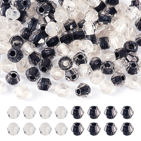 2Bags 200Pcs Transparent Glass Beads GLAA-TA0003-44G-1