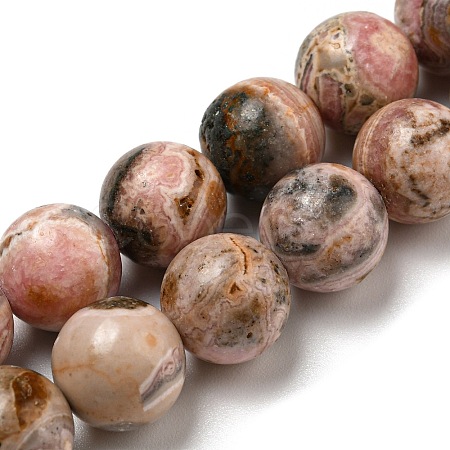 Natural Rhodonite Beads Strands G-R494-A12-04-1