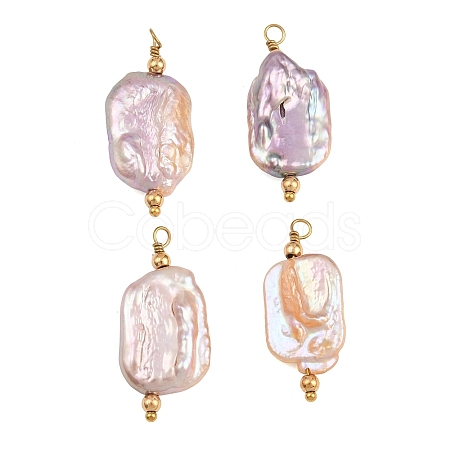 Natural Baroque Keshi Pearl Pendants PA-CBA0A45-01G-1