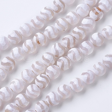 Natural Agate Beads Strands X-G-G752-01-8mm-1