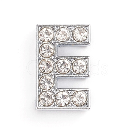 Alloy Slide Charms ALRI-WH0005-09E-P-1