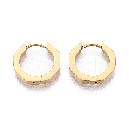 304 Stainless Steel Hoop Earrings STAS-T074-38G-B-1