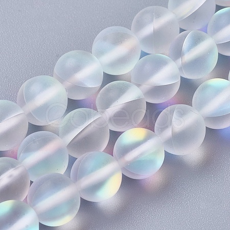 Synthetic Moonstone Beads Strands G-E468-G01-8mm-1