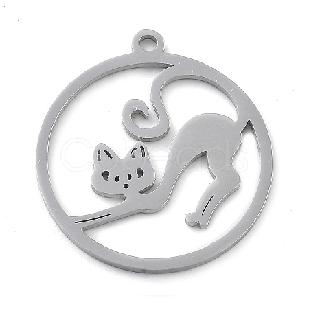 304 Stainless Steel Pendants STAS-I327-02P-06-1