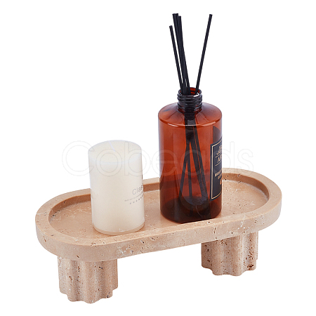 Natural Marble Jewely Display Tray AJEW-WH0709-086A-1