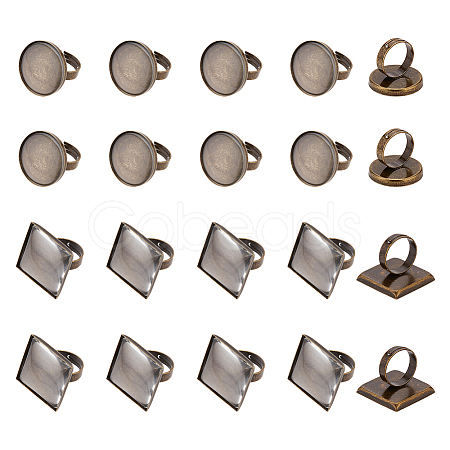DIY Blank Dome Finger Ring Making Kit DIY-DC0001-79-1