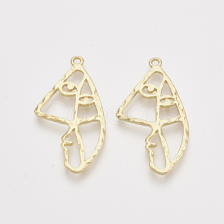 Alloy Open Back Bezel Pendants X-PALLOY-S121-90-1