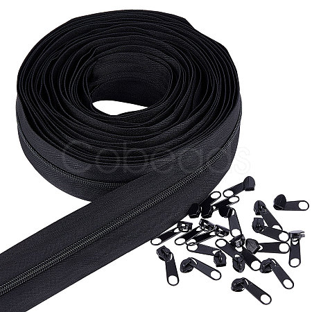Nylon Invisible Widen Zipper Fastener FIND-BC0001-69A-1