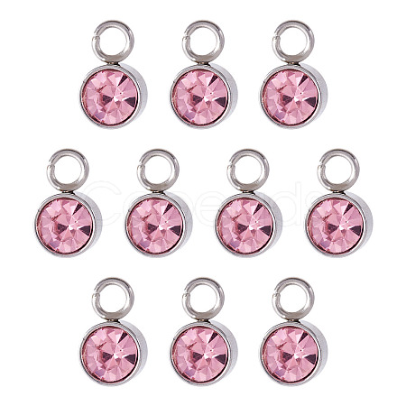 10Pcs Glass Rhinestone Charms STAS-TA0003-26A-1