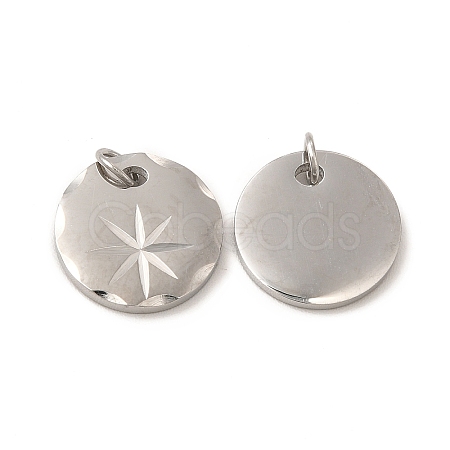 Non-Tarnish 304 Stainless Steel Charms STAS-C070-17P-1