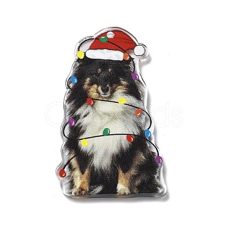 Christmas Theme Acrylic Pendants FIND-R006-01F-1