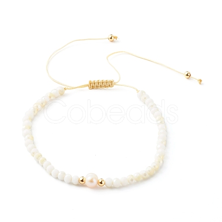 Adjustable Nylon Thread Braided Bead Bracelets BJEW-JB06450-01-1