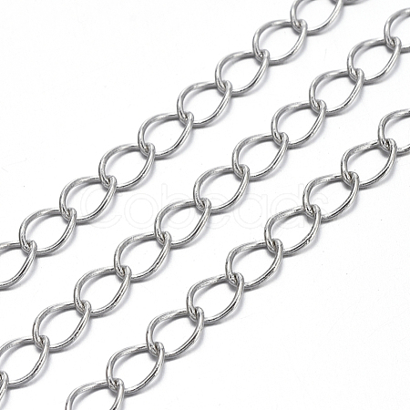 Brass Twisted Chains CHC-Q001-5x4mm-P-1