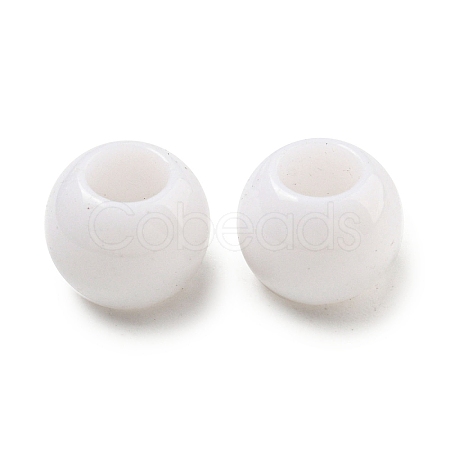 Opaque Acrylic European Beads SACR-L007-031B-1